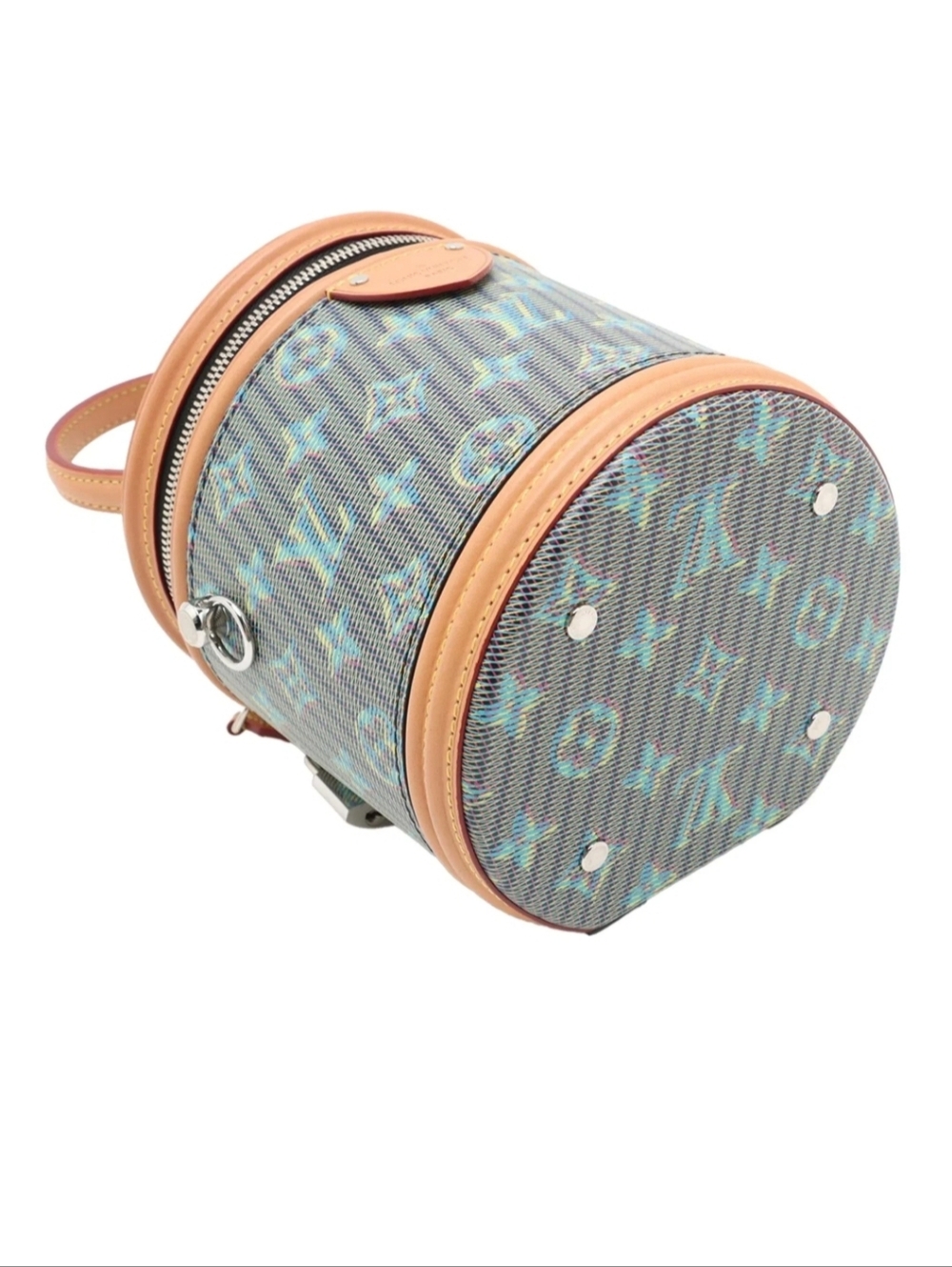 LiKE NEW!!! Rare! Louis Vuitton Cannes Bag in Damier Monogram Blue LV Pop Canvas - Picture 5 of 16